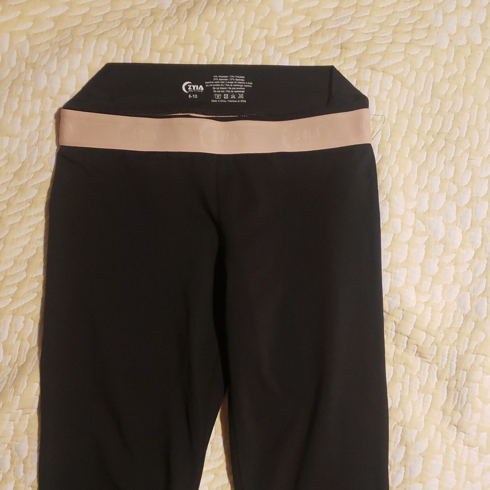 ZYIA Black Leggings Stretchy Athletic Bottoms